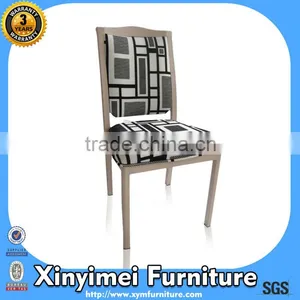 Aluminum Imitated Wood Dining Chair thumbnail-1