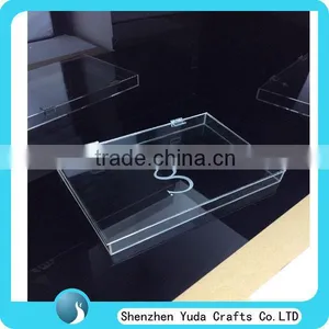 Transparent China Mac Acrylic Box Plexiglass Gift Box With Hinge Price Lucite Box Display thumbnail-1