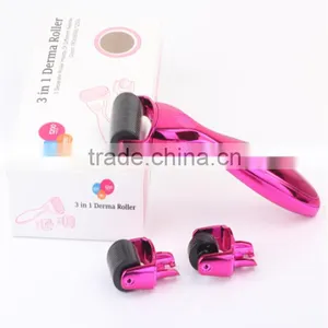 Micro Needle Roller System Micro Needle Roller 600/180/1200 Acne Scar Removal 3 in 1derma Roller for Sale thumbnail-1