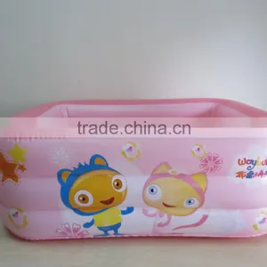 Yiwu Price Pink New Deep Design Inflatable Phthlate Free Pvc Swimming Pool With Custom Logo Printed for Promotion thumbnail-1