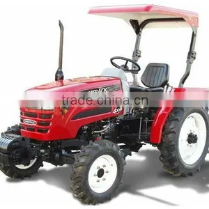 Mini Farm Tractor, LZ254 25HP 4x4 With Rops Sunshade, With 4in1 Loader, Slasher Mower, Backhoe, Wood Chipper Etc. thumbnail-1