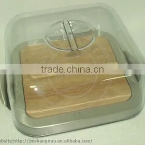 Stainless Steel Bread Box With Clear Lid thumbnail-1