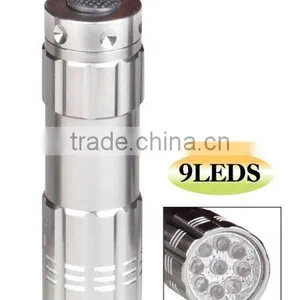 9Leds Aluminum Flashlight thumbnail-1