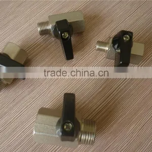 Chrome Plated Brass Small Ball Valve , Good Sealing Valves , Made in China's Zhejiang Province thumbnail-2