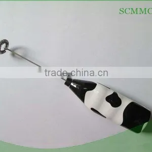 Electric Milk Frother With Cow Pattern thumbnail-1