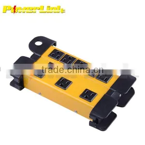 H80144 UL/CUL 8 Outlet Metal Power Strip With Surge Protectors / Power Bar / Power Sockets thumbnail-1