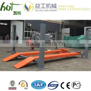 CE Approved 4 Post Car Lift for Sale thumbnail-1