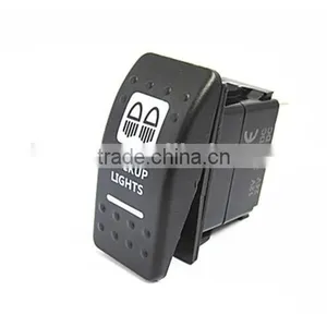 Rocker Switches With Backup Lights White thumbnail-1