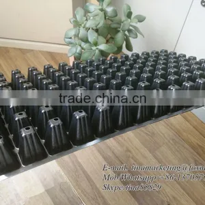 128 Cell Black PS Plastic Horticulture Plant Nursery Seed Starting Tray Manufactory Price thumbnail-4