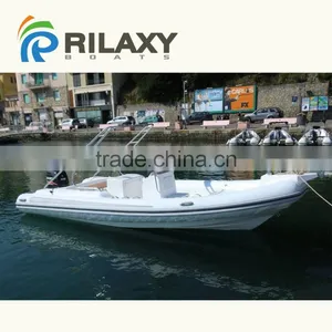 CE Certificated 25ft Fiberglass Hull Inflatable Yacht thumbnail-6