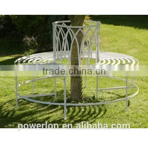 Iron Half Round Tree Bench Garden Bench thumbnail-2