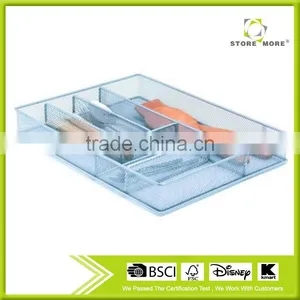 Store More Home Bases 6 Grid Metal Mesh Cutlery Tray For Kitchen thumbnail-1