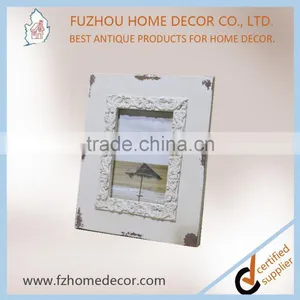 Custom Size Shabby Chic White Wood Painting Photo Frame With Good Quality thumbnail-2