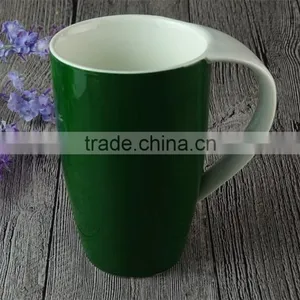 Wholesale 400ML Glaze Color Porcelain Coffee Mug Promotional Mug thumbnail-4