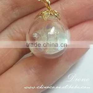 Hot Selling DIY Glass Terrarium Necklace & Square Glass Ball Necklace thumbnail-3