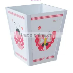 Lovely Practical Wooden Trash Can for Kids thumbnail-1