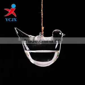 Hanging Clear Glass Bird Terrarium for House Decoration thumbnail-1
