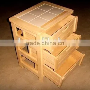 Solid Wood Cabinet for Bathroom thumbnail-4