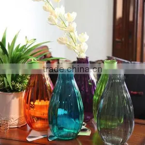 Exquisite Handmade Colored Glass Vase thumbnail-1
