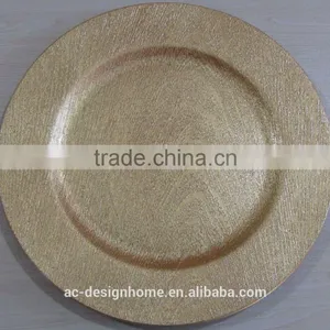 GOLD FOIL PP PLASTIC CHARGER PLATE thumbnail-1