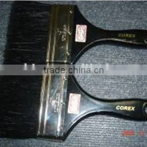 Black Bristle Paint Brush With Green Wooden Handle thumbnail-1