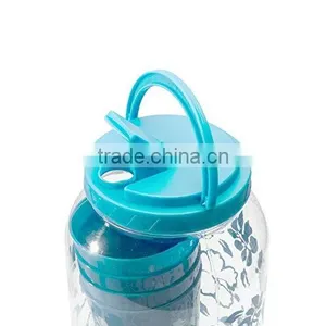 Outdoor Colorful Printing 1 Gallon Plastic Water Dispenser w/ Valve - 4 Extra Cups thumbnail-4