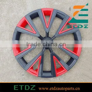 ABS High Quality 14inch BLACK/RED Color Car Wheel Cover thumbnail-1
