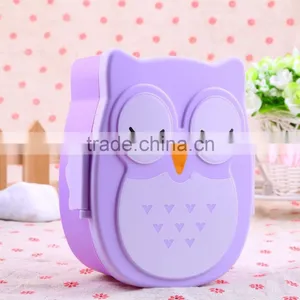 1050ml Cartoon Owl Lunch Box Food Fruit Storage Container Portable Bento Box Food-safe Food Picnic Container for Children Gifts thumbnail-1