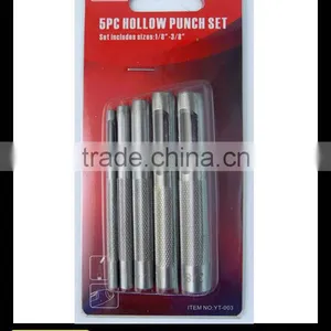 Yute 5PCS 40Cr Polishing Hollow Punch&metal Hole Tool Punch Set thumbnail-1