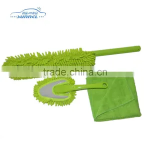 100% Polyester Changeable Chenille Car Brush , Microfiber Car Cleaning Brush Kit thumbnail-1
