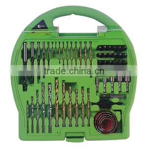 62pcs Combination Drill Bit Set in Blow Mold Case thumbnail-1