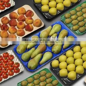 Fresh Produce Packaging Black Disposable Plastic Divided Food Tray thumbnail-5