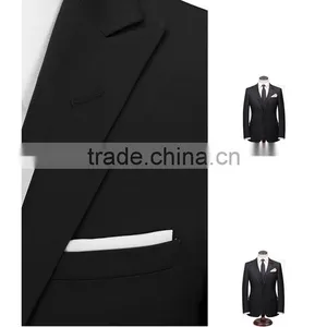 2016 New Arrival Designer Suits for Men 3 Piece Suit Black Wedding Pant Coats thumbnail-6