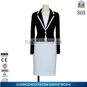 Guangzhou Factory OEM Type Top And Skirt Women Suit Ladies Blazer Suit thumbnail-1