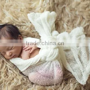 Wholesale Newborn Baby Knitted Baby Blanket Baby Photography Props thumbnail-1