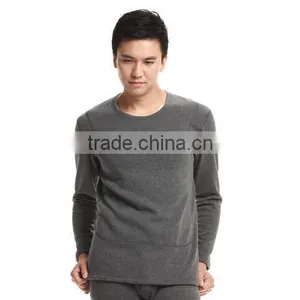 Top Brand High Quality Winter Warm Wool Thermal Underwear Set Men And Ladies Long Johns thumbnail-3