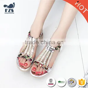 2017 New Summer Hot Sale Breathable Rhinestone Sandals for Women's Shoes HFRX1410 thumbnail-1