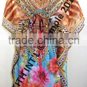 KNEE LENGTH DIGITAL PRINT KAFTAN thumbnail-2