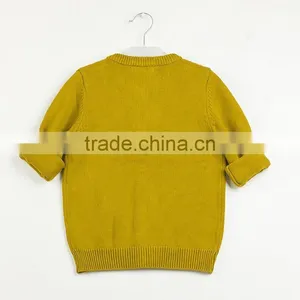 MGOO Stock Kids Knitting Sweater With Covered Buttons Knitwear Warm Cotton Children Outwear thumbnail-3
