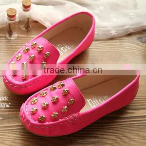 2016 Latest Kids Shoes Design Flat Shoes Skull Shoes for Girls thumbnail-3