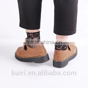 WS-33 Women Lace Ruffle Ankle Sock Soft Comfy Sheer Silk Cotton Elastic Mesh Knit Frill Trim Transparent Women's Socks thumbnail-2