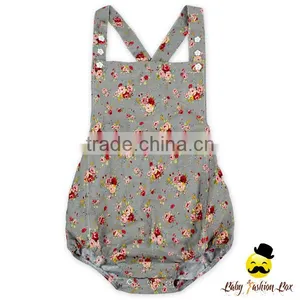 HYB178 Yihong Boutique Outfits Printed Baby Soft Cotton Romper One Piece Jumpsuit thumbnail-6