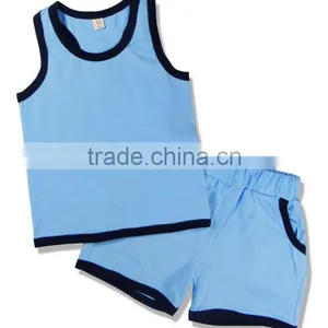 Custom Designer Baby Boutique Clothing Little Child Pajamas Cotton Spandex Blank Baby Fashion Pajamas thumbnail-4