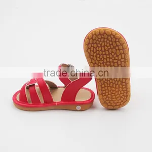 Summer Handmade PU Leather Sadals Funny Kids Squeaky Shoes 2017 thumbnail-5