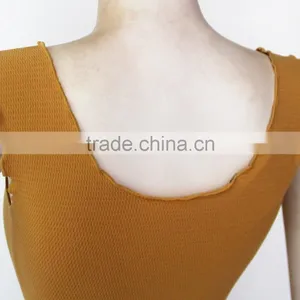 Plain Seamless Lady Fashion Nude Tank Top thumbnail-3