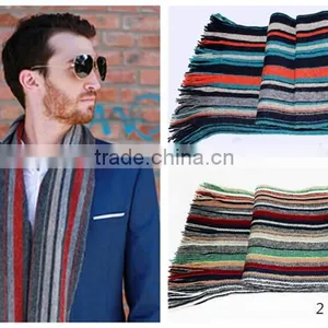 Latest New Design Fashion Simple Plaid Warm Thicken Men Scarf,knit Scarf,classic Scarf thumbnail-2