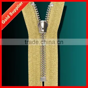 Hi-ana Zipper2 ISO 9001 Factory Strong Durable Gold Zipper thumbnail-1
