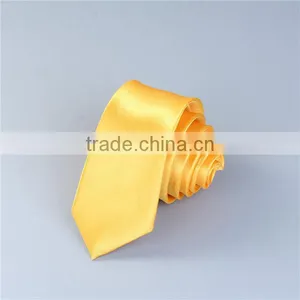 Polyester Necktie Golden Yellow Classic Neckties thumbnail-3