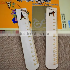 Korean Souvenir Stationery Wood Ruler With Pendant Craft thumbnail-2