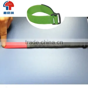 Top Quality Strong Self Locking Hook and Loop Strap With Plastic Buckle Ring thumbnail-1